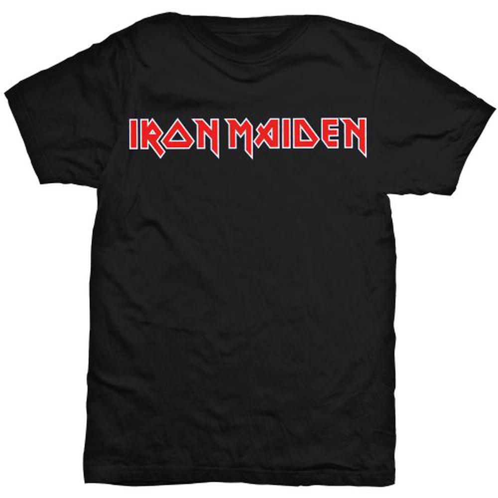 Iron Maiden - Logo Heren T-shirt - Zwart